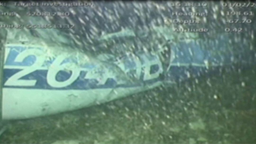 Los restos del avión de Emiliano Sala