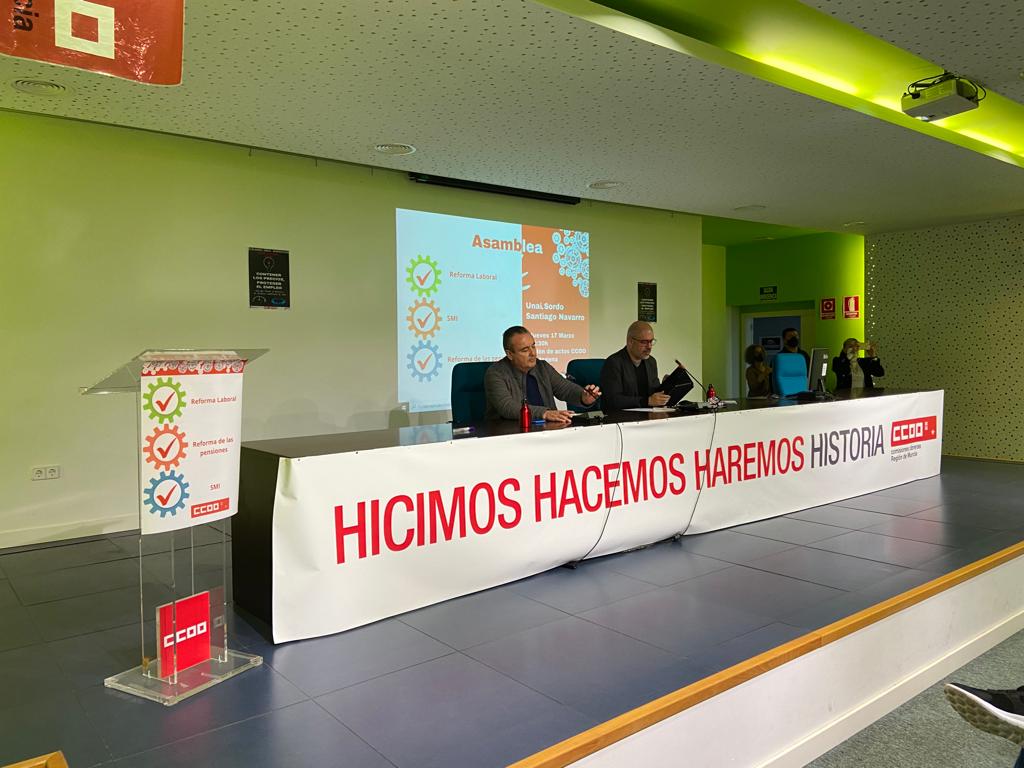 El secretario general confederal de Comisiones Obreras, Unai Sordo en Cartagena