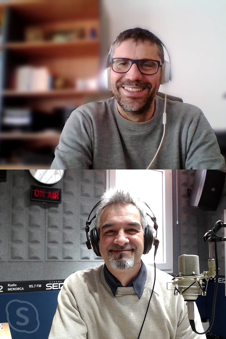 Toni Febrer de Social Chef y el locutor Luis Soler