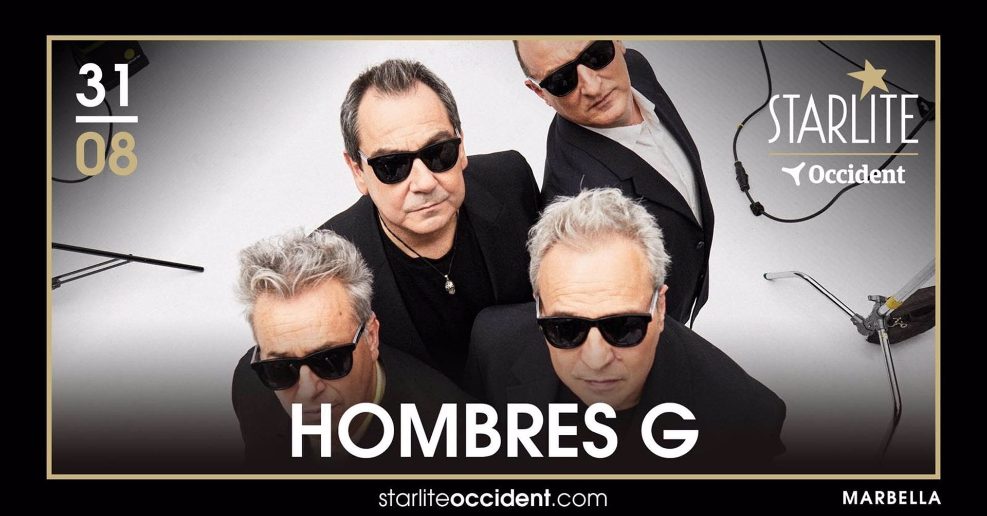 Cartel de Hombres G en Starlite