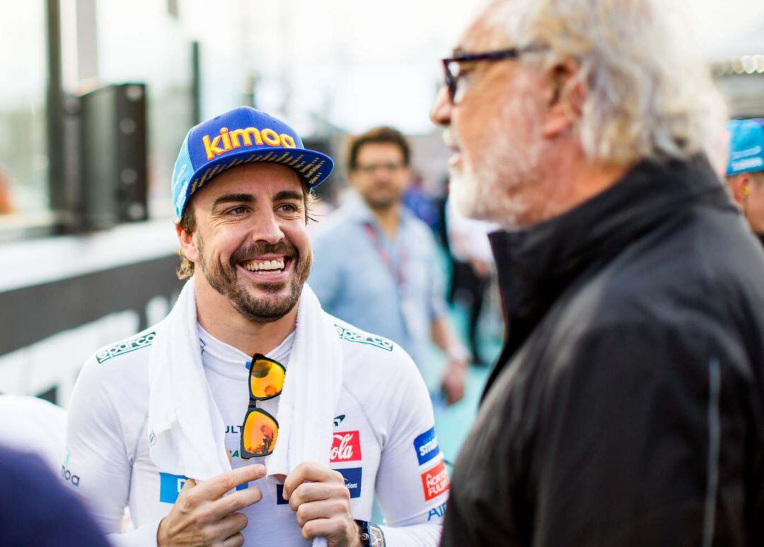 Fernando Alonso y Flavio Briatore.