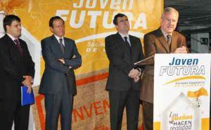 Inauguración de Joven Futura con el entonces presidente Valcarcel