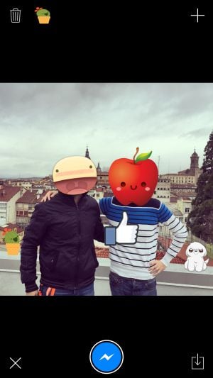 Interfaz de la aplicación ‘Sticked‘ de Facebook en iOS