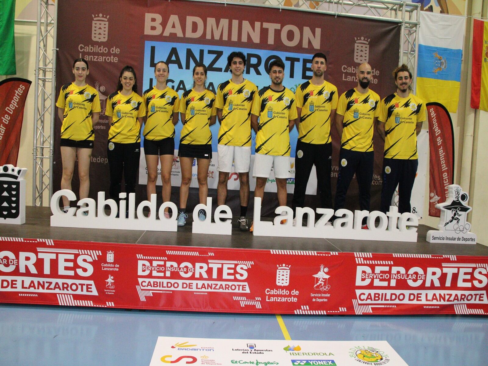 Integrantes del Lanzarote Raqueta Club.