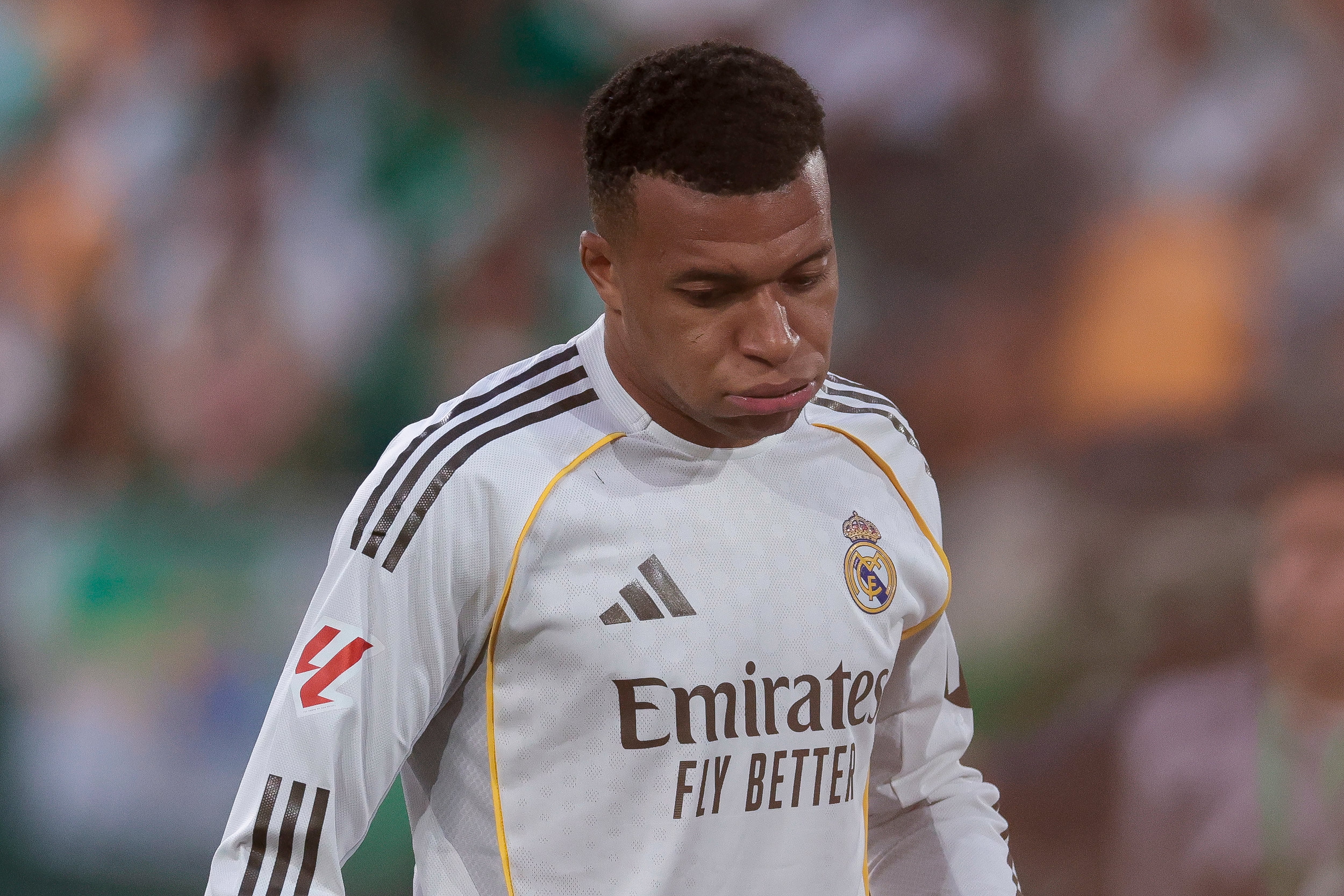 Kylian Mbappé durante el partido frente al Betis