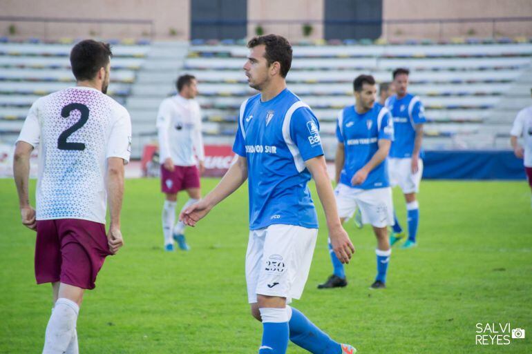 Espinar durante el partido ante el Jumilla.