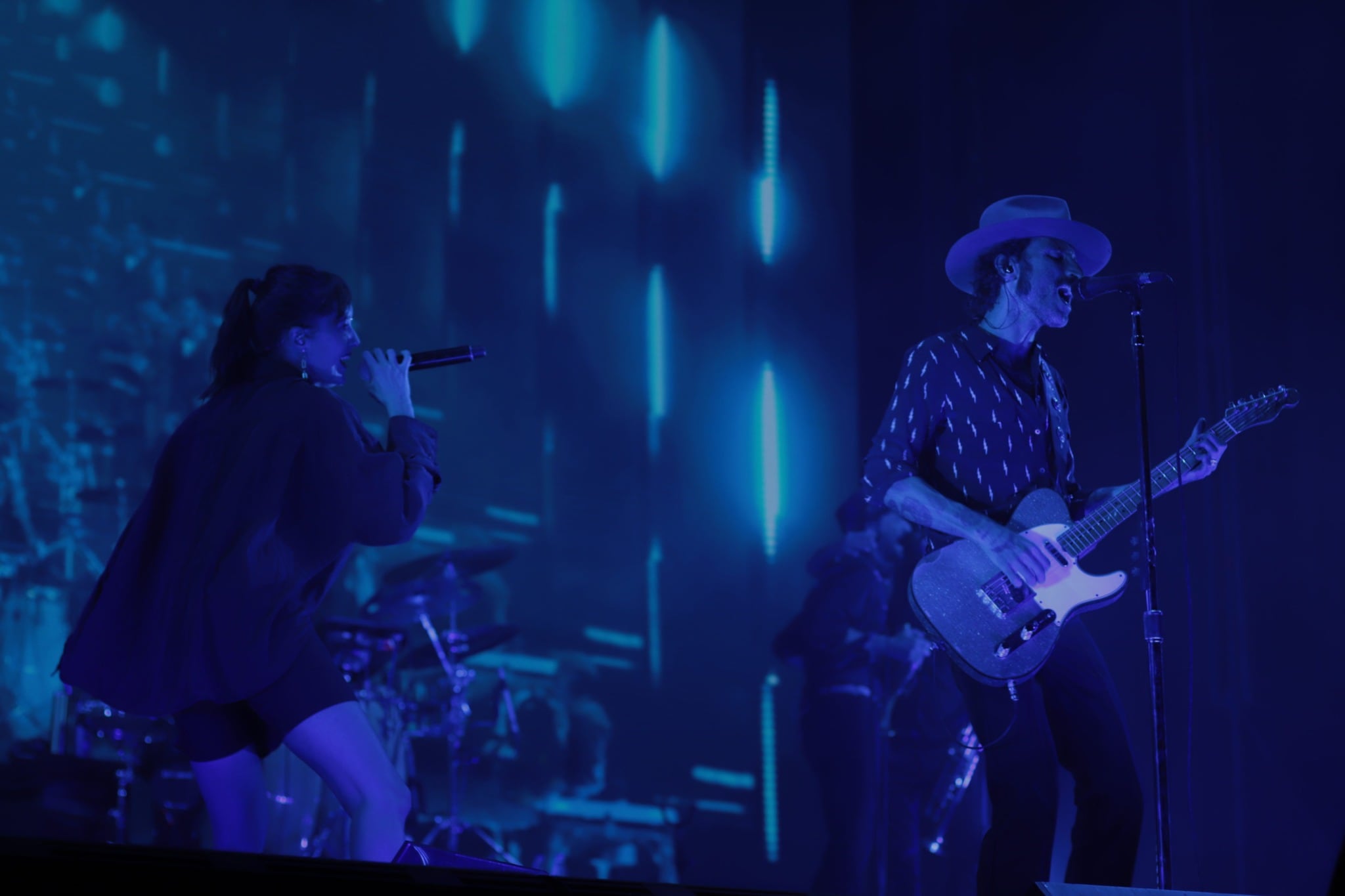 Leiva en concierto durante la Feria de Linares.