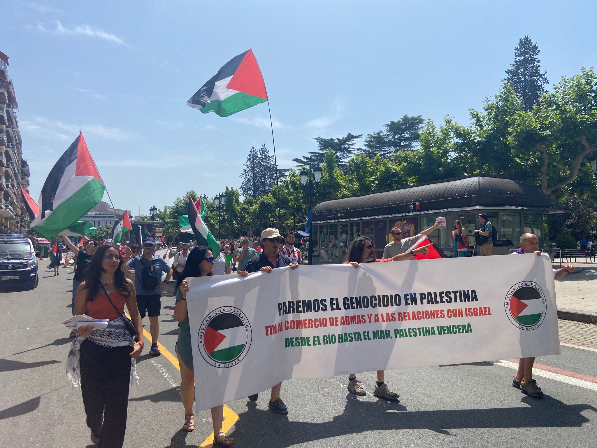 Manifestación en Logroño contra el genocidio en Gaza