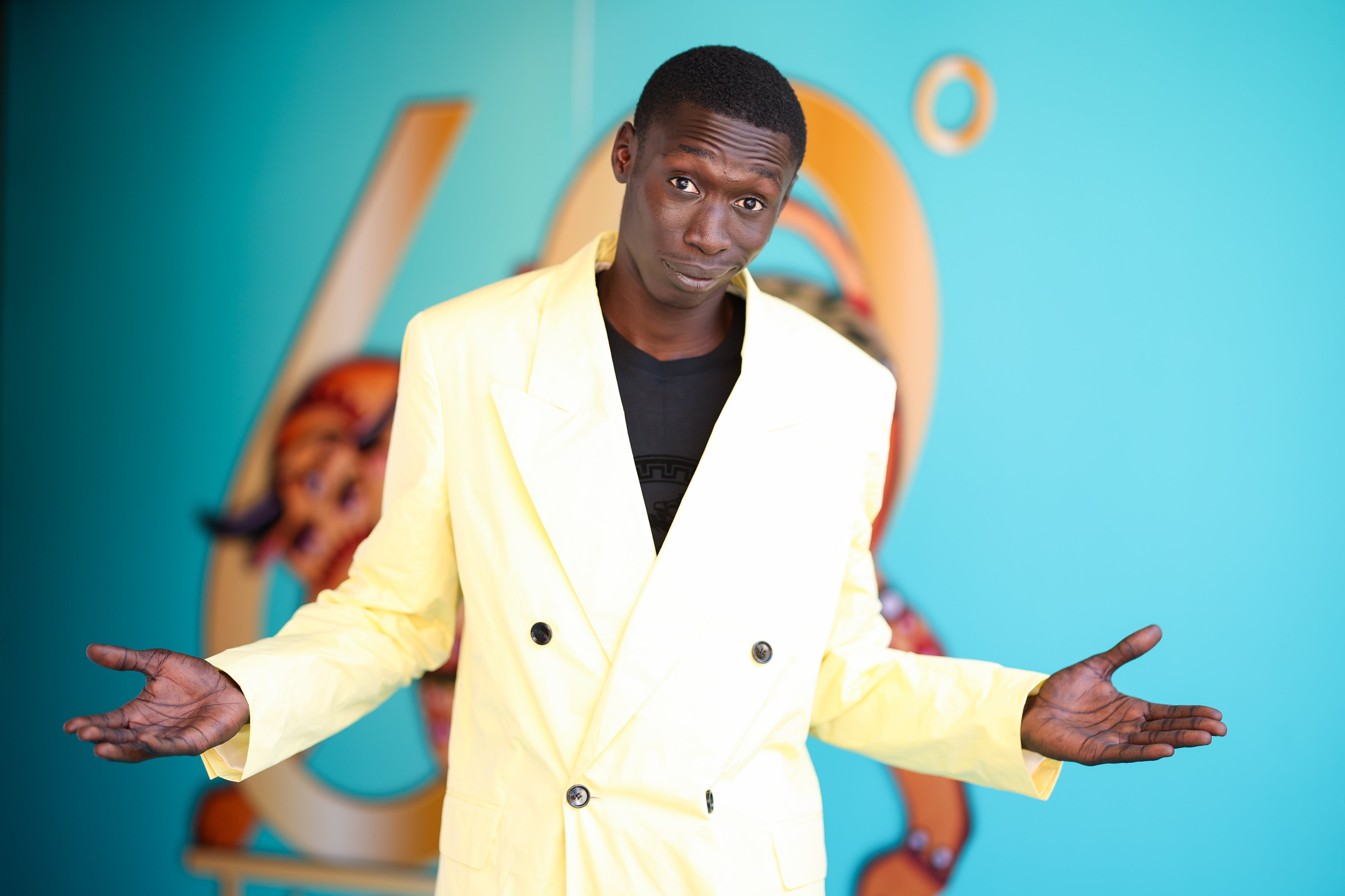 El influencer Khaby Lame en el Festival de Cine de Taormina, Italia, en 2023. Daniele Venturelli/Getty Images.