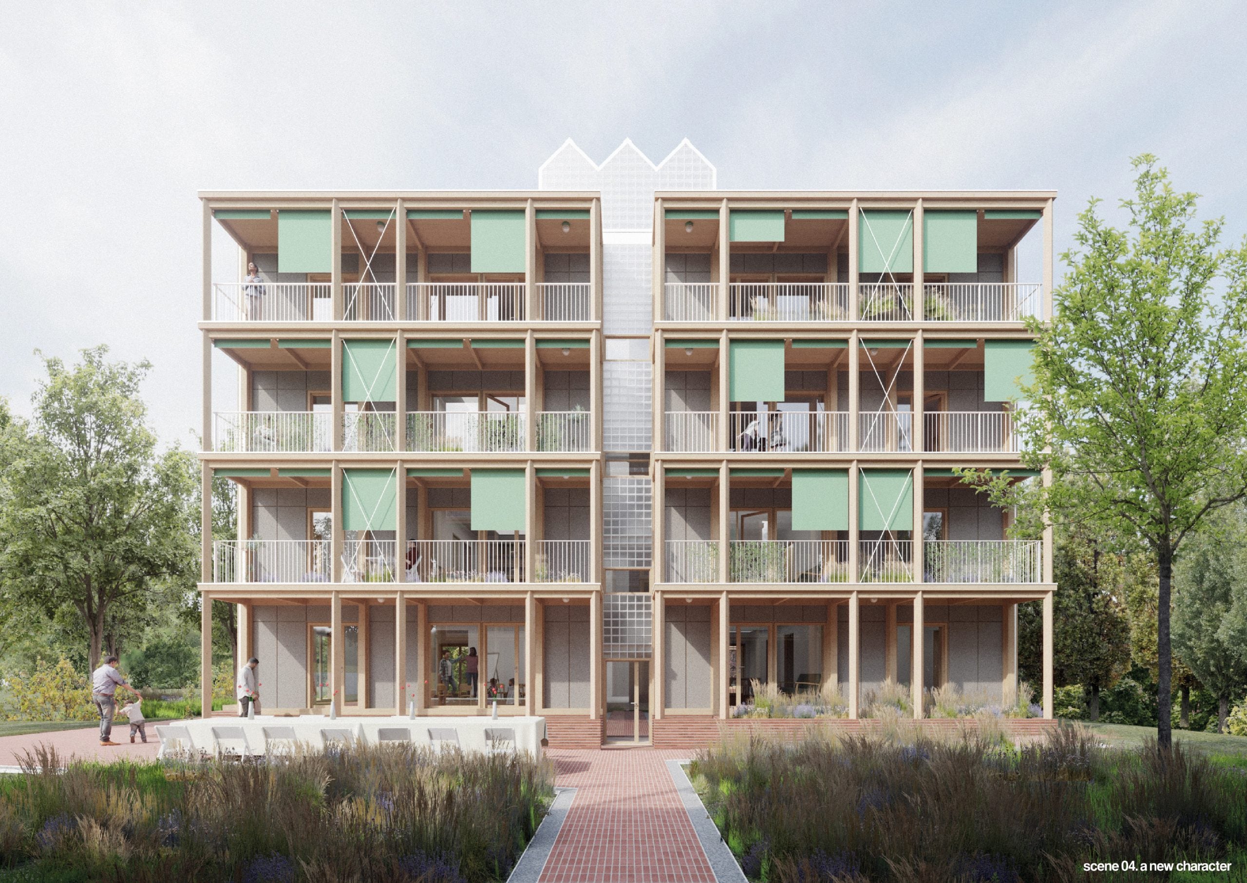 Maqueta del proyecto de rehabilitación en Bustaldea