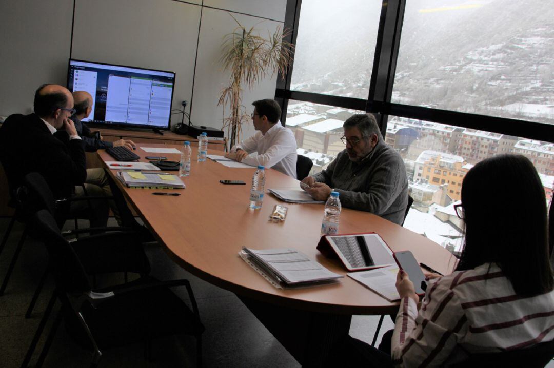 Sessió de comú d'Encamp per via telemàtica.