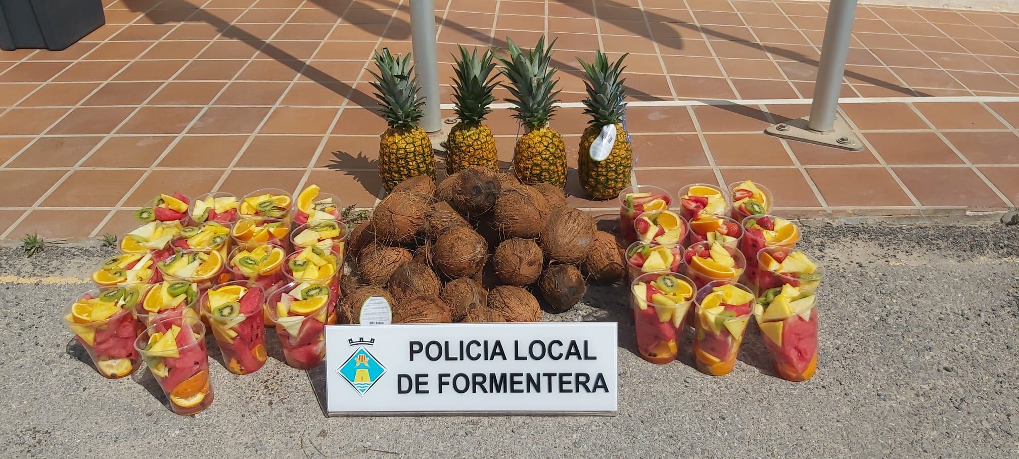 Imagen de la fruta decomisada