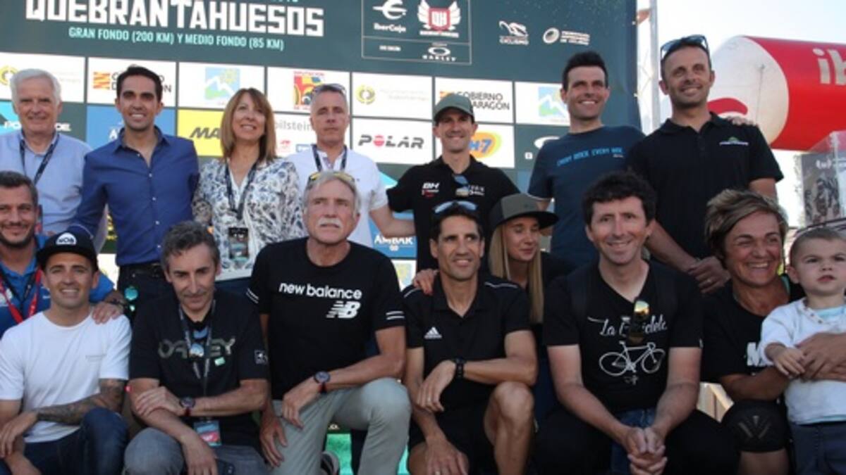 La Quebrantahuesos ha homenajeado a Contador