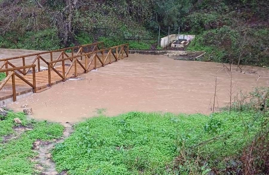Estado del temporal en San Roque