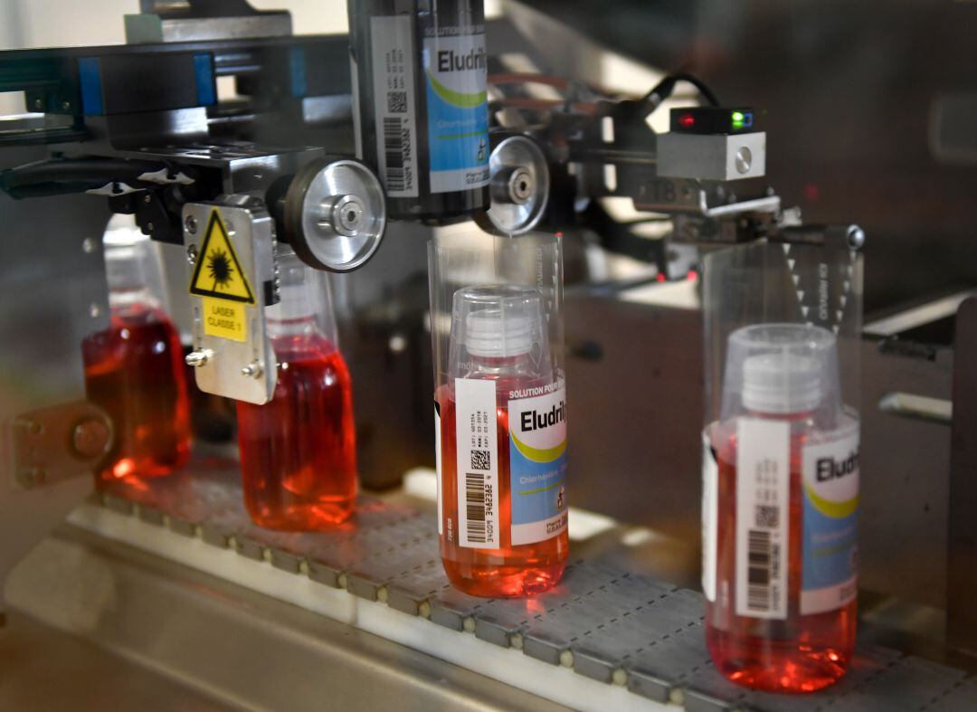 Botes de colutorios.