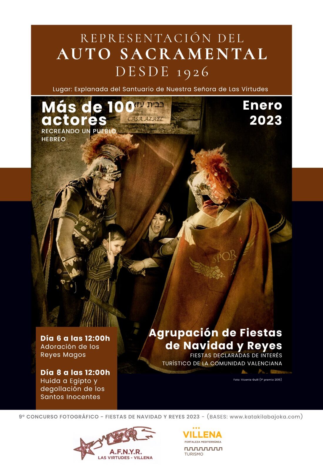Cartel anunciador de los actos