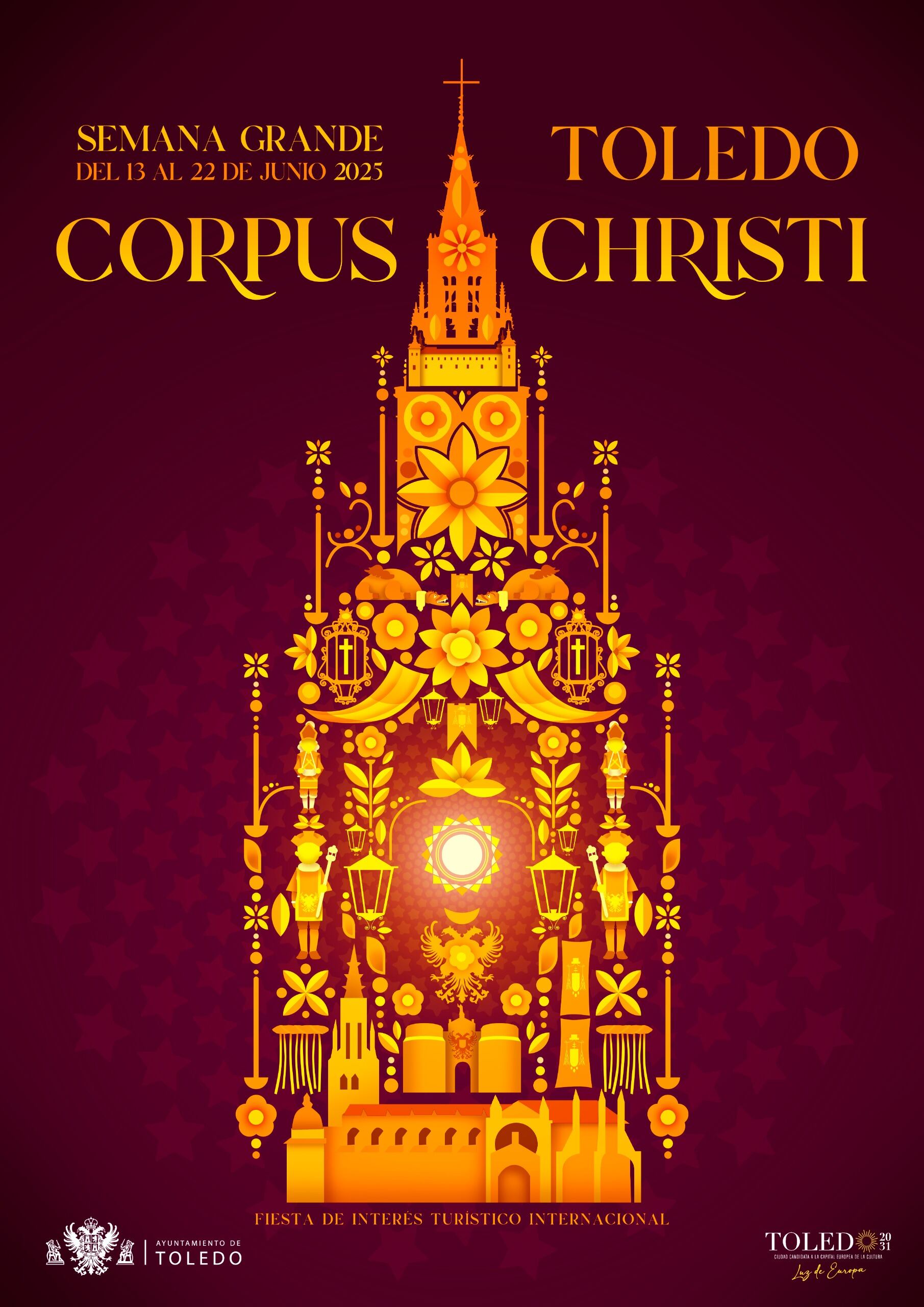 El cartel anunciador del Corpus Toledo 2025