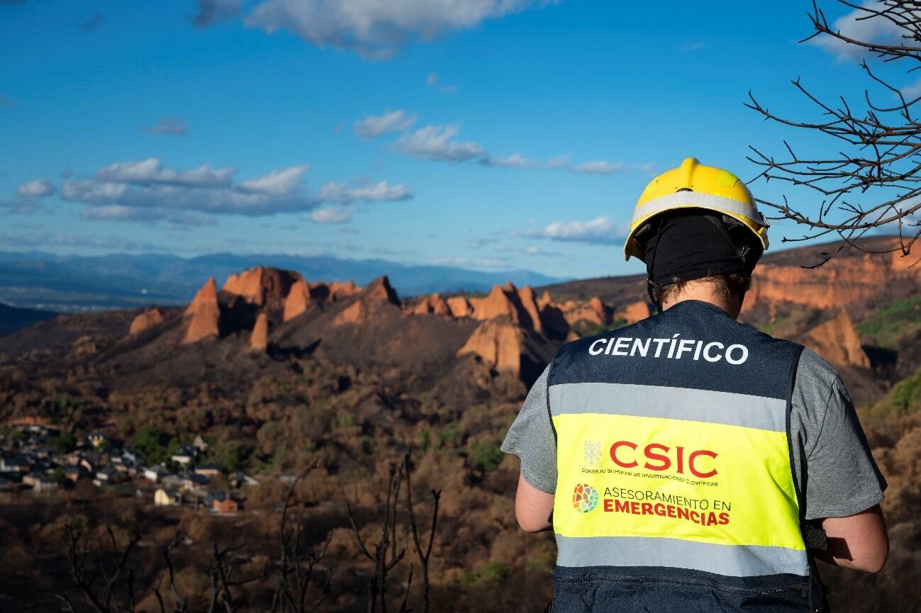 Investigadores del CSI sobre el terreno en Las Médulas