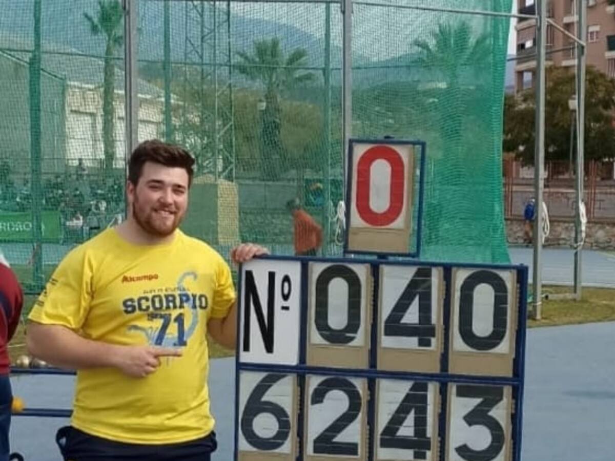 Juan Díaz acaba quinto en el Campeonato de España de Lanzamientos Largos