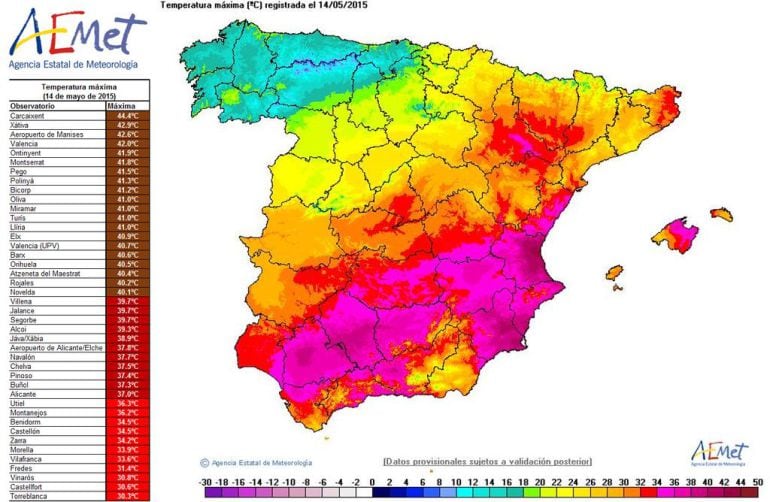 La ola de calor que arrasó el sureste de España dejó temperaturas históricas en la Comunitat Valenciana