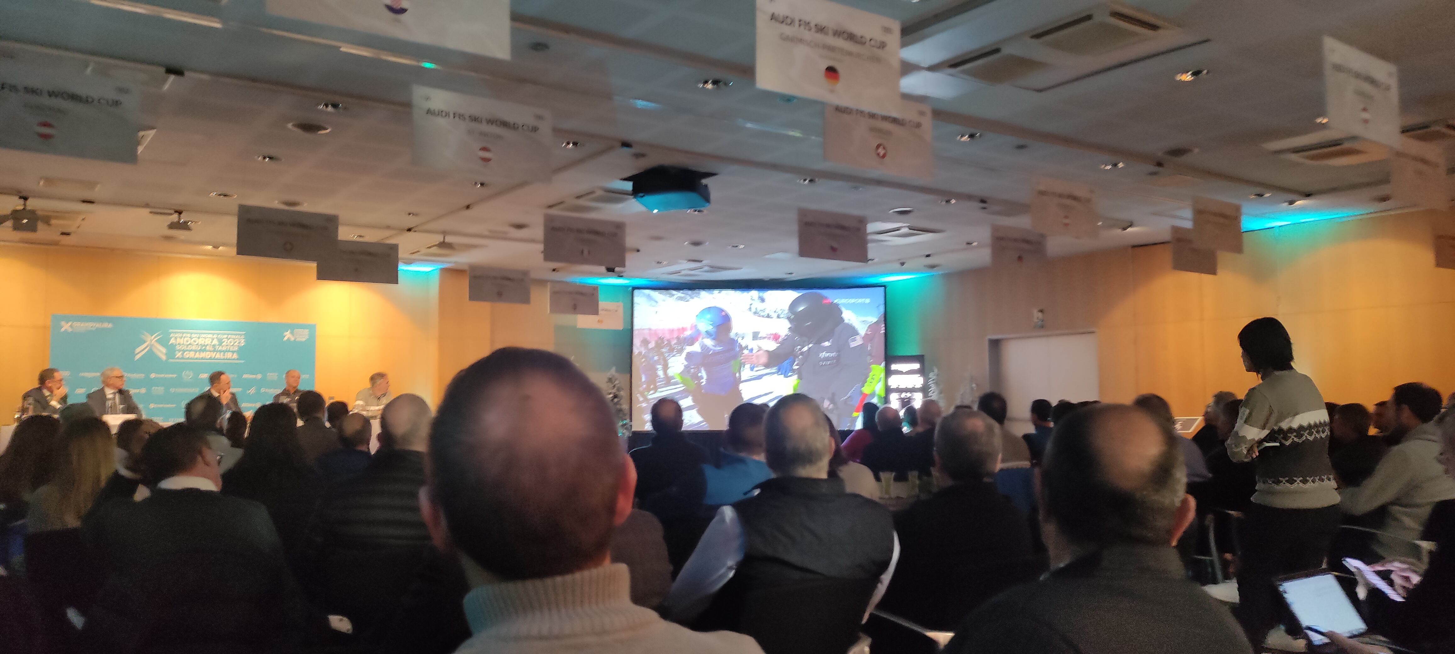 Un moment de la presentació oficial de les finals de la Copa del Món d'esquí alpí.