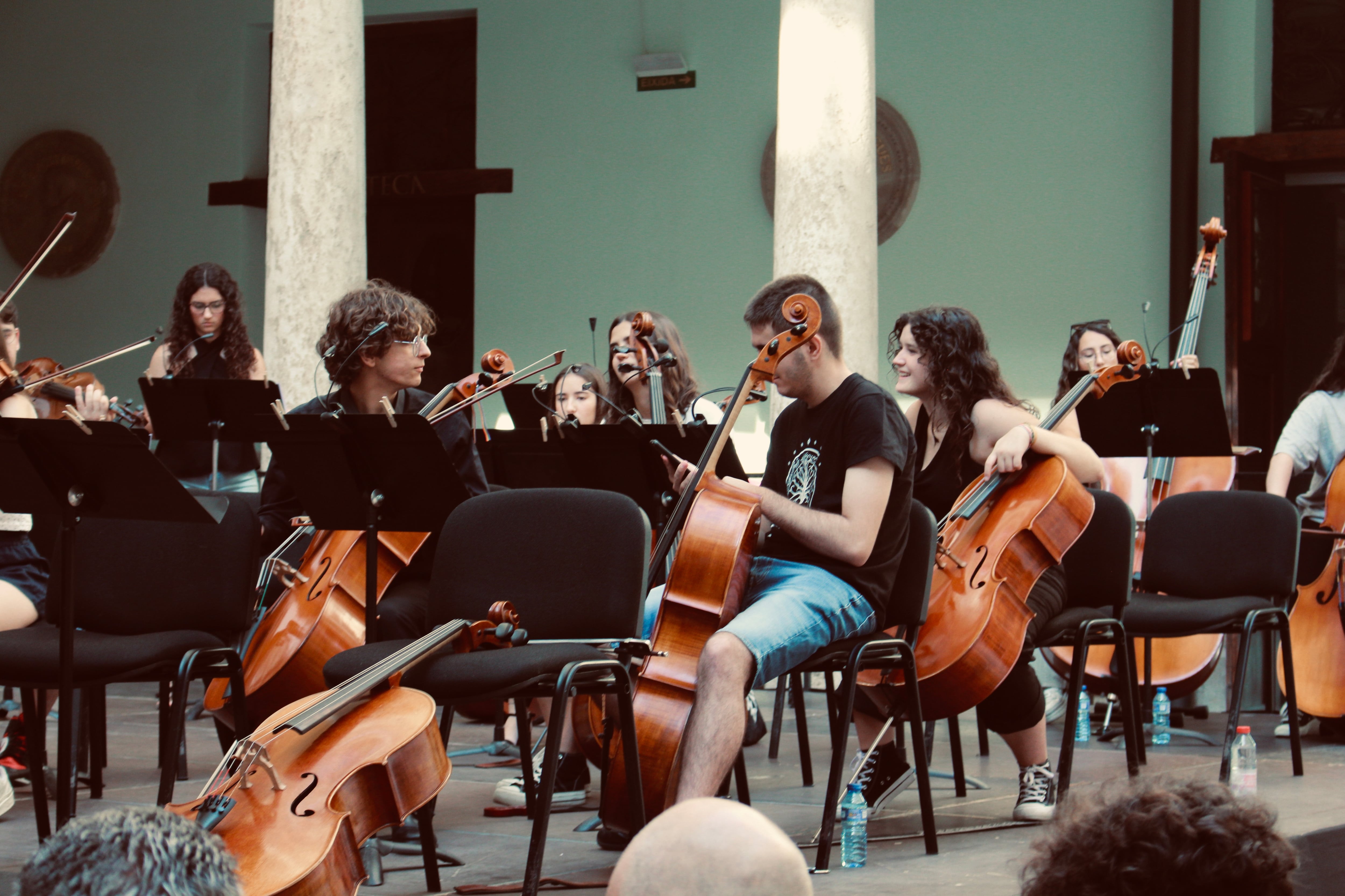 Músicos de la OFUV en València. Fuente: Jordi Company