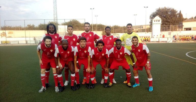 Once inicial del Martos CD en un compromiso de pretemporada.