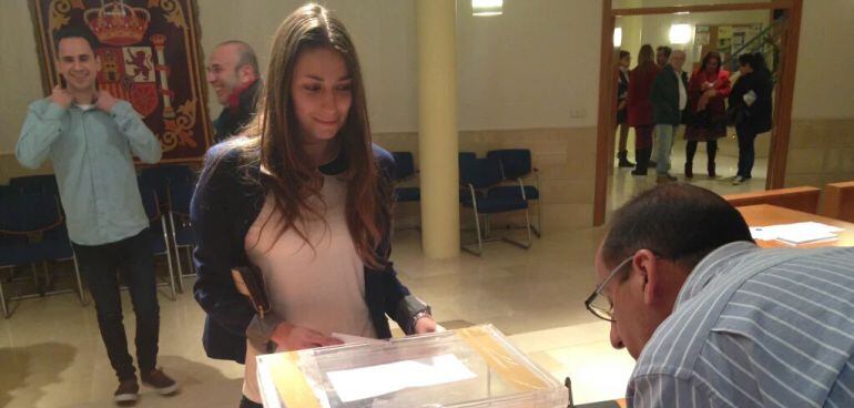 Votación de los vecinos el pasado viernes