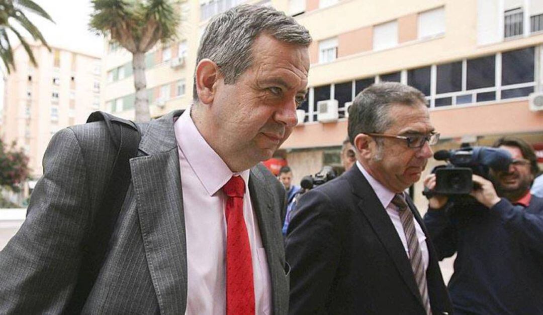 Miguel Osuna, cuando fue a declarar en los juzgados de Cádiz por el caso Quality Food