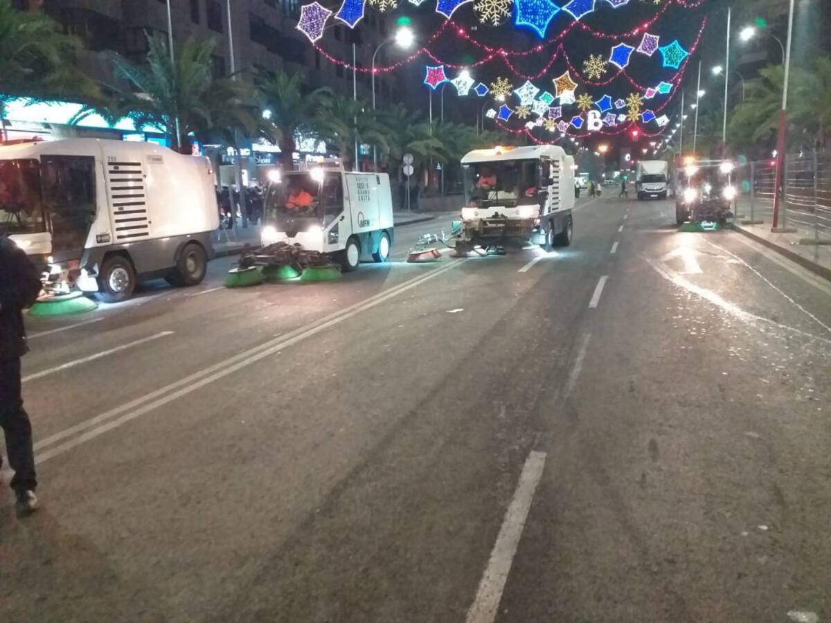 Más de 1.500 toneladas de residuos, retiradas tras las fiestas