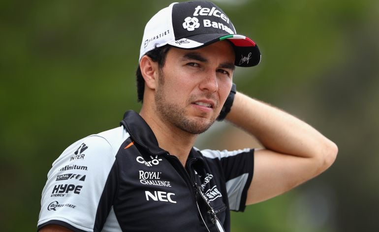 El piloto mexicano de Force India Sergio Pérez.