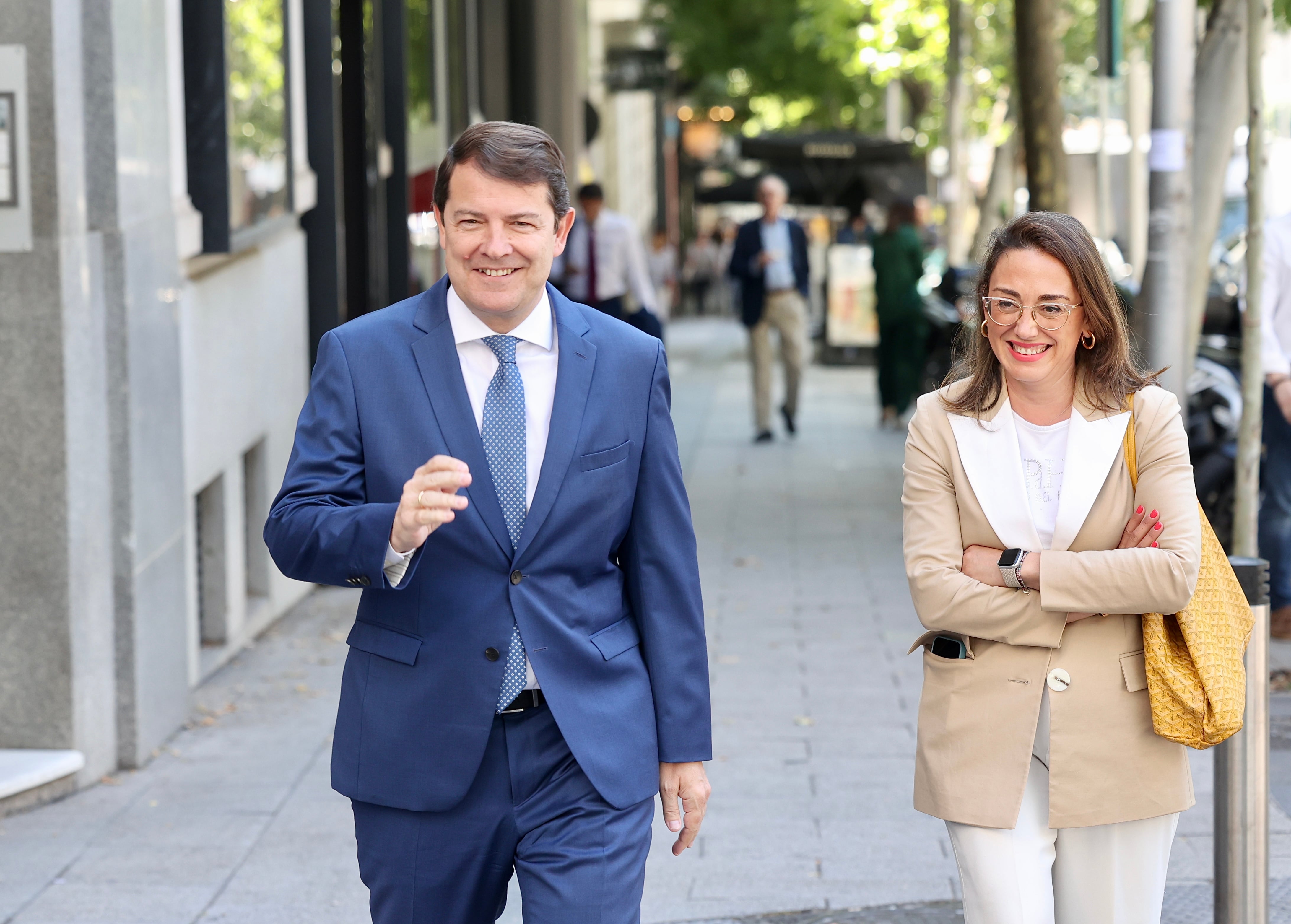 El presidente del Partido Popular en Castilla y León, Alfonso Fernández Mañueco asiste a la reunión del Comité Ejecutivo Nacional del PP