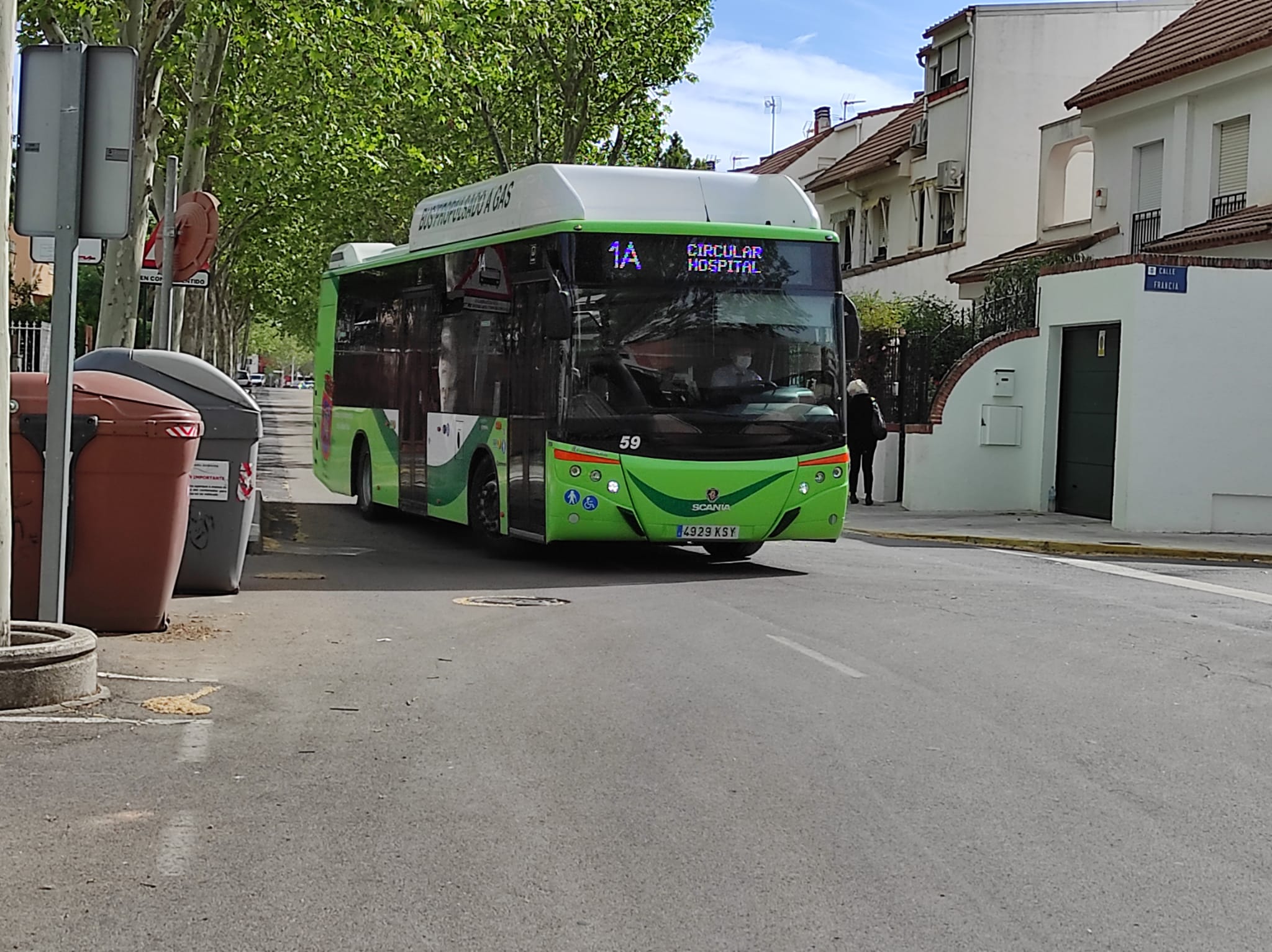 La circulación del transporte urbano es la única excepción, en la calle Alemania en sentido contrario