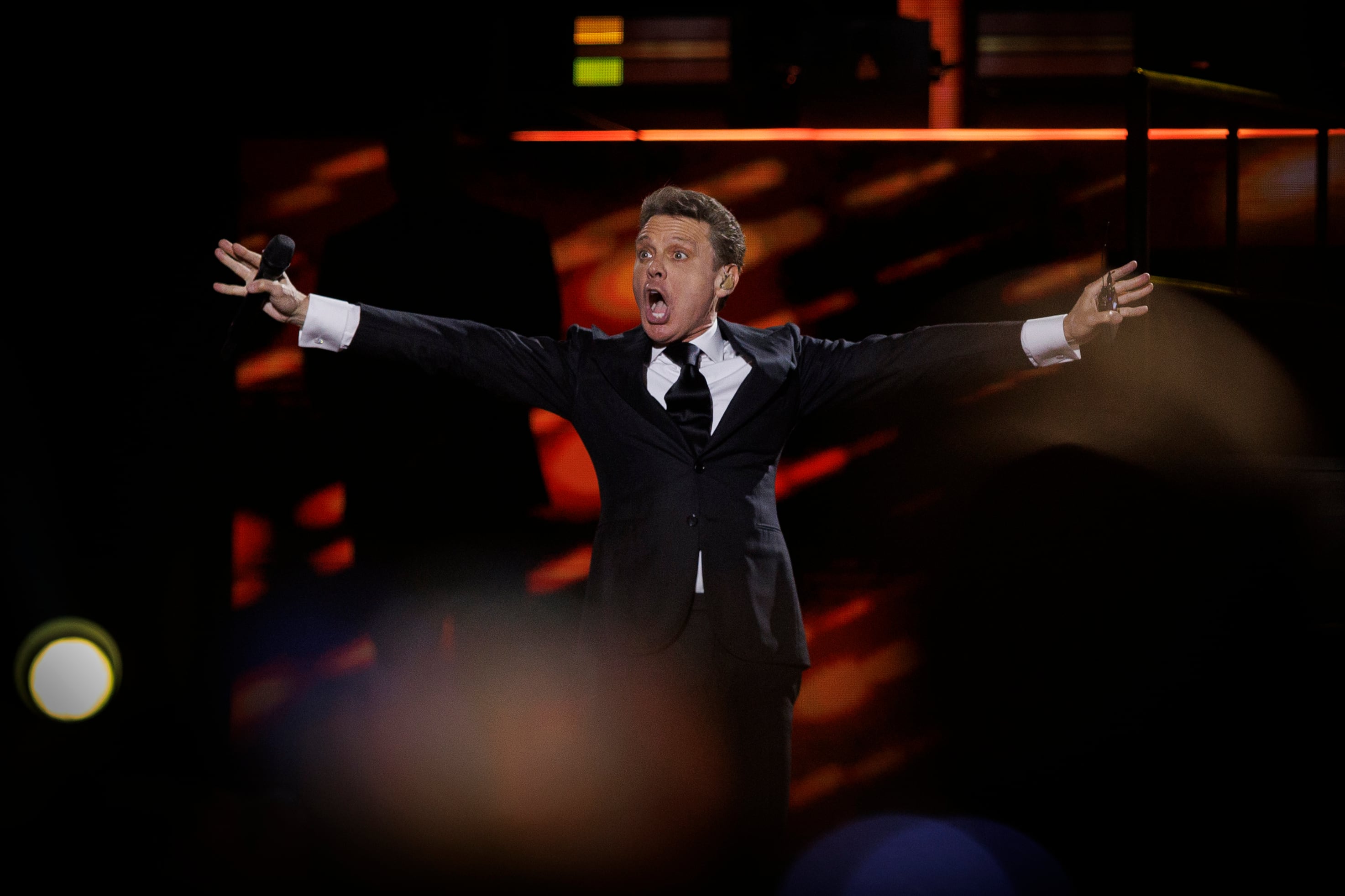 El cantante mexicano Luis Miguel durante uno de sus conciertos en España.