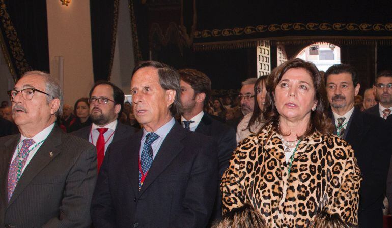 Isabel Páramo en la Misa Mayor a la Virgen de la Paz en la Parroquia de San Pedro