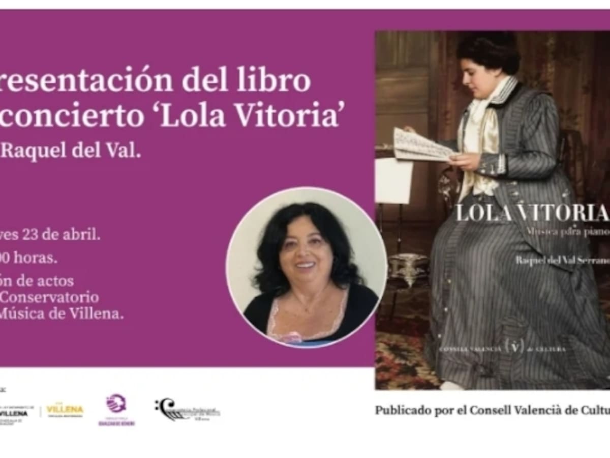 Villena presenta el libro que recupera la obra completa de la compositora Lola Vitoria Tarruella