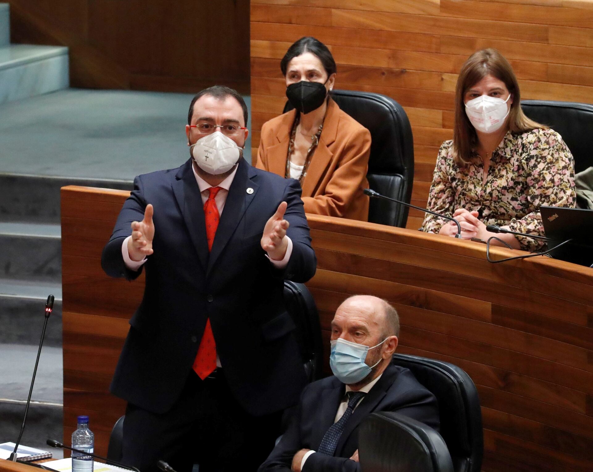 Adrián Barbón en el Pleno de la Junta General, celebrado este Miércoles