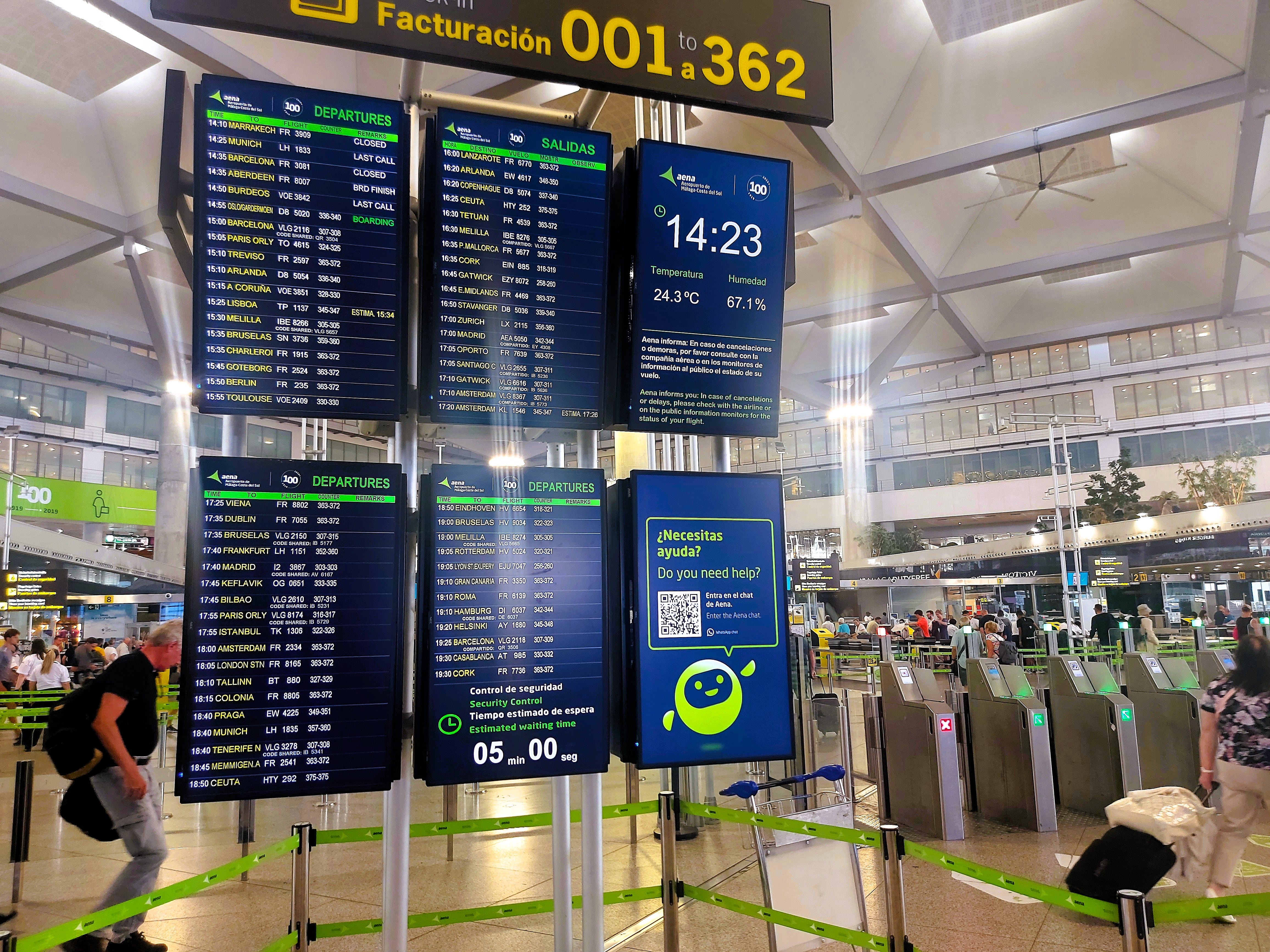 Oli, el servicio de chatbot de Aena, llega alAeropuerto de Málaga-Costa del Sol