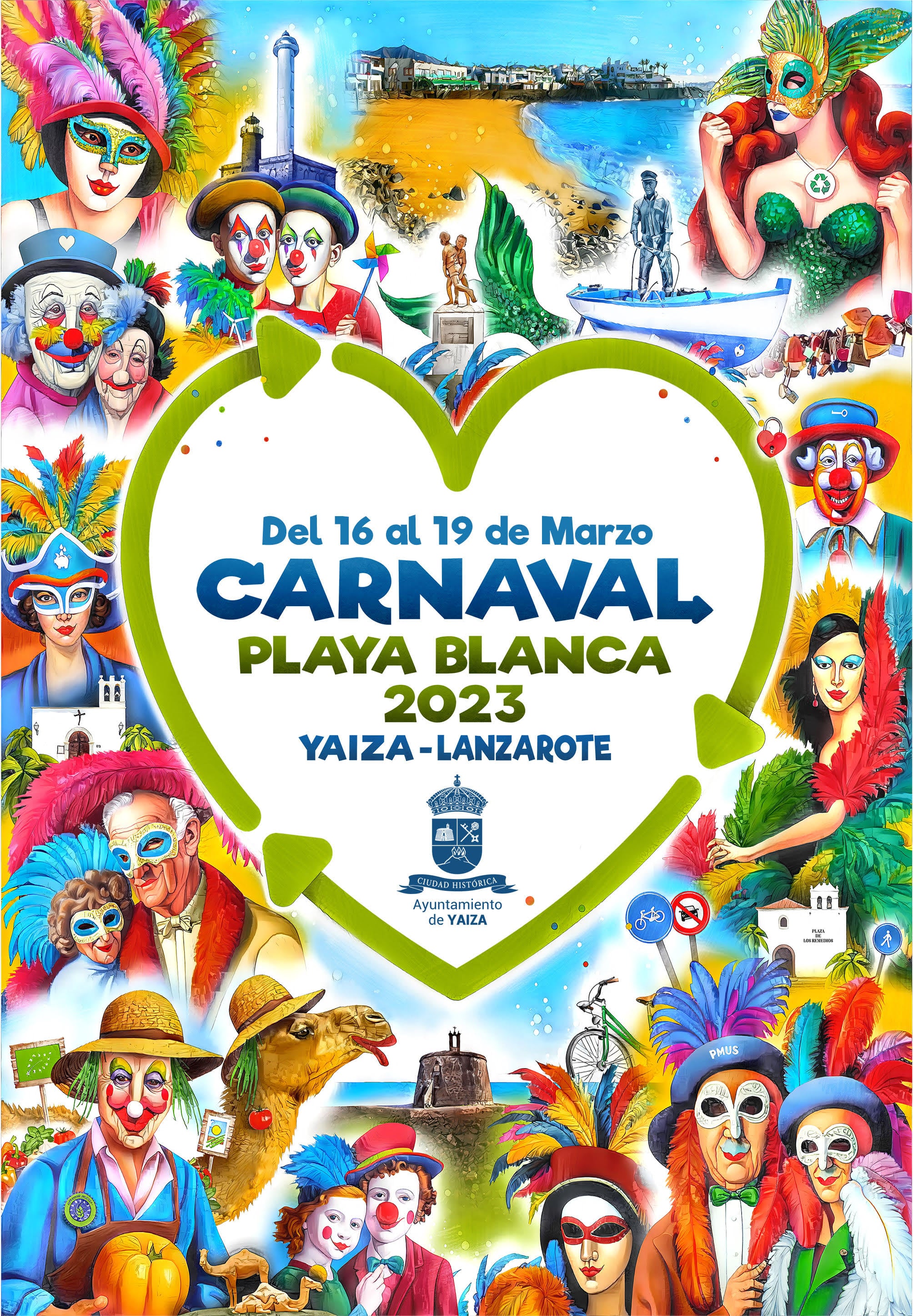 Cartel del carnaval de Playa Blanca.