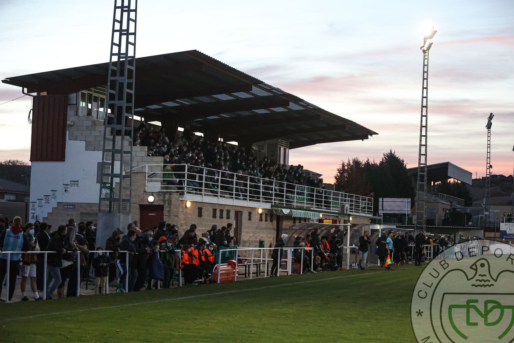 Aspecto del campo La Solana en el partido contra el CD Toledo