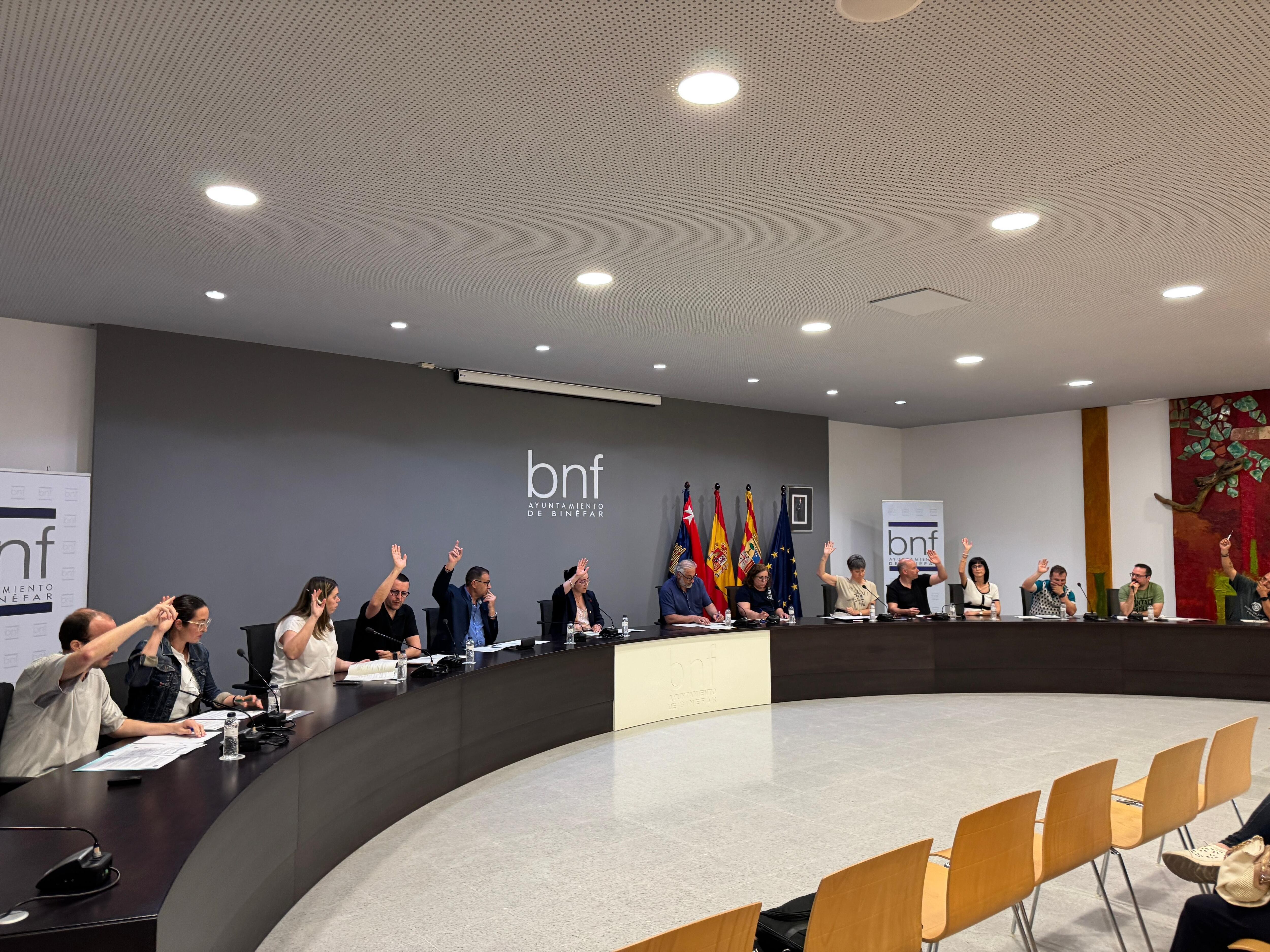 El Ayuntamiento de Binéfar ha celebrado pleno ordinario