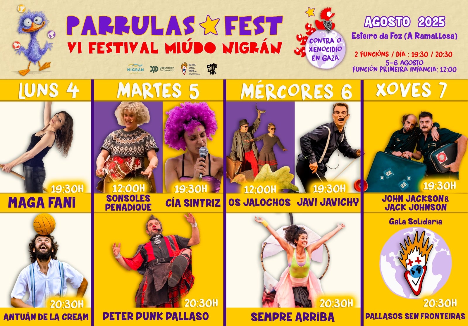 Programación del Parrulas Fest en Nigrán