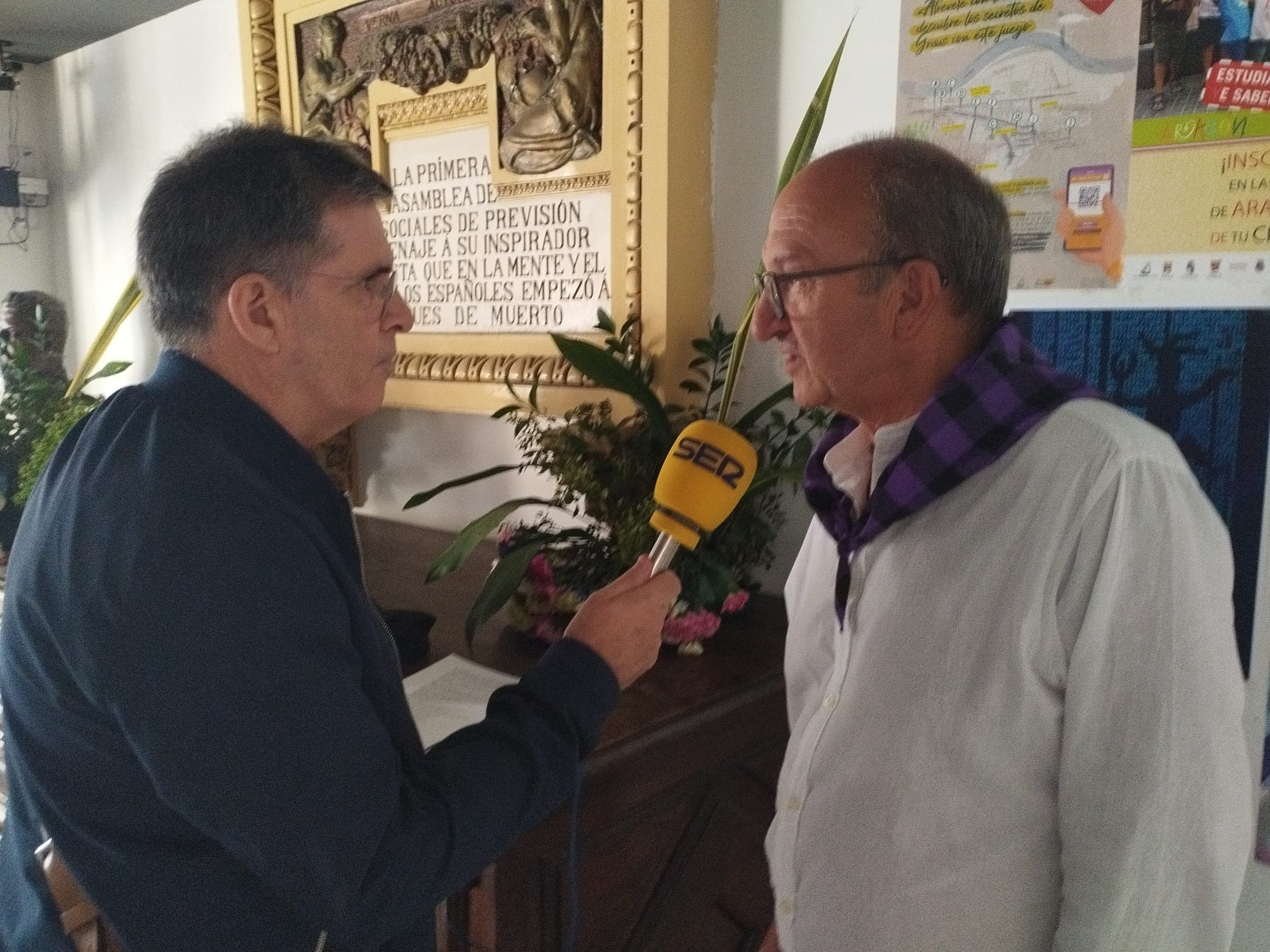 Pepe Gairin, Prior de la Cofradía del Santo Cristo y San Vicente Ferrer en el programa Hoy por Hoy de la Cadena Ser