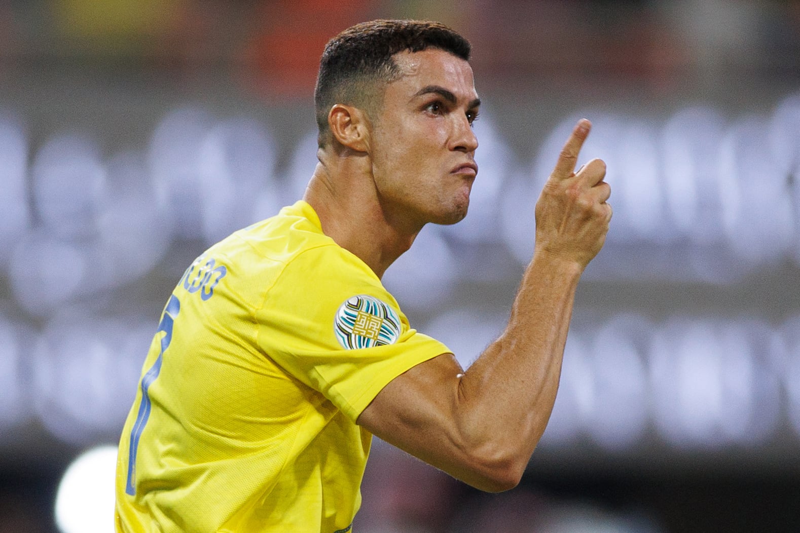 Cristiano Ronaldo celebra uno de sus goles en la final del Campeonato de Clubes Árabes ante el Al-Hilal