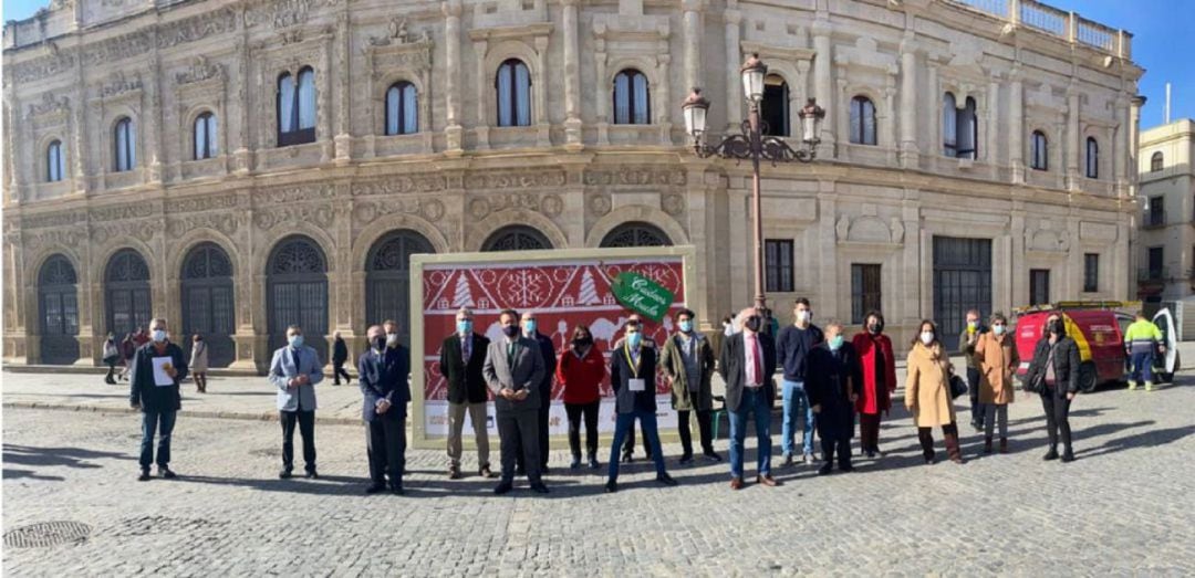 Imagen del pasado 21 de diciembre, día en que comenzó en Plaza de San Francisco la 31ª Operación Buena Gente de Radio Sevilla