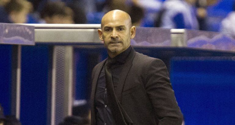 Paco Jémez, durante el partido frente al Alavés.