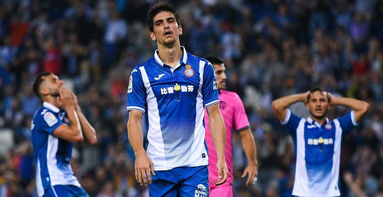 Gerard Moreno se lamenta tras una ocasión fallada