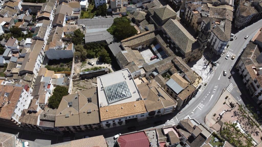 Vista aérea del entorno del Toril, en Alcalá la Real.