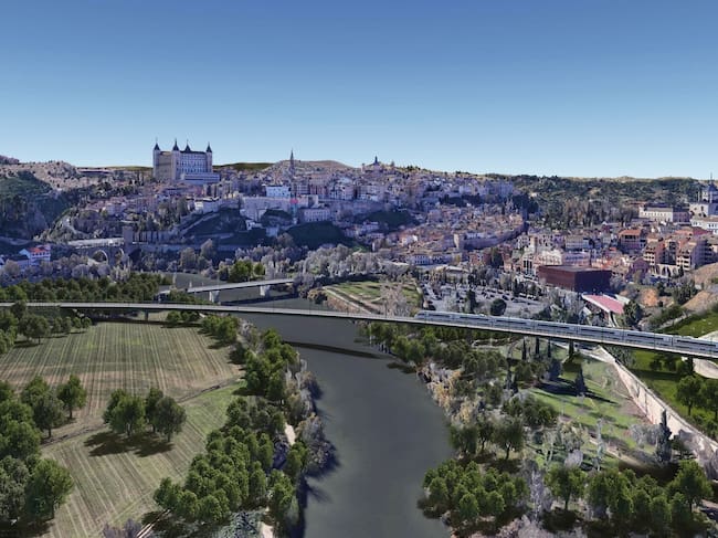Transportes planea la construcción de un viaducto para salvar la barrera del río Tajo