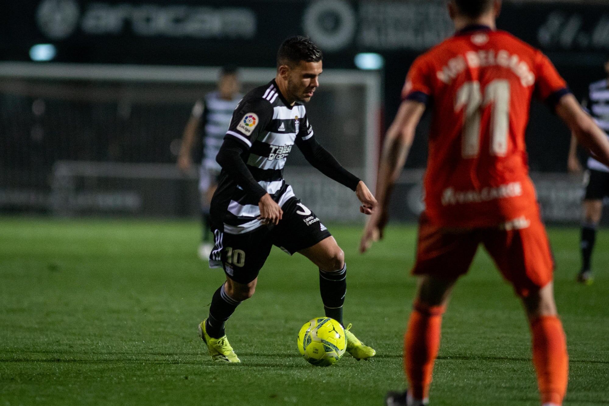 Álex Gallar durante un partido con el FC Cartagena